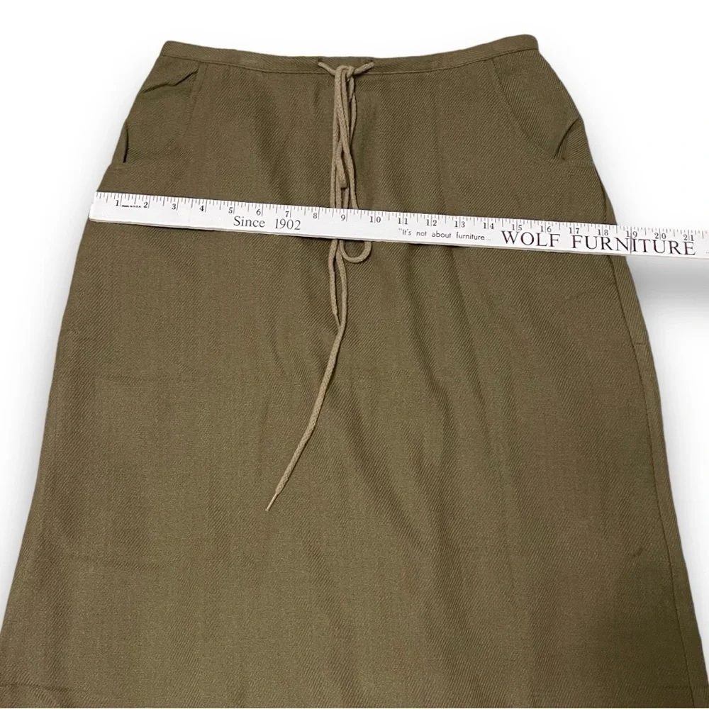Woolrich NWT Skirt Size 12 Long Modest Style Pockets Tribal Aztec Print Brown